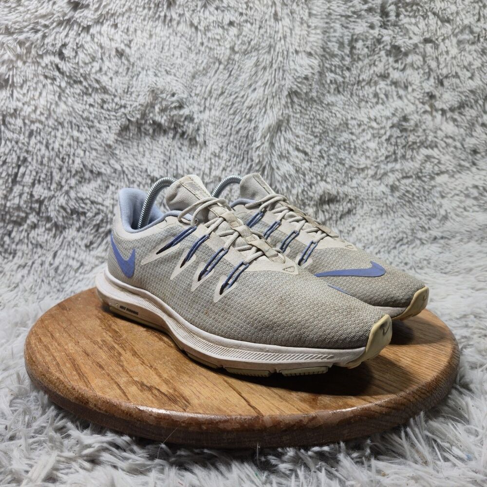 Nike Quest Running Shoes Womens 10 Platinum Grey Light Blue Sneakers AA7412-008
